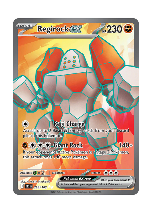 Destined Rivals: Regirock ex Full Art - 214/182