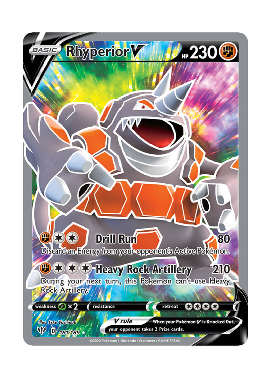 Darkness Ablaze: Rhyperior V Full Art - 181/189