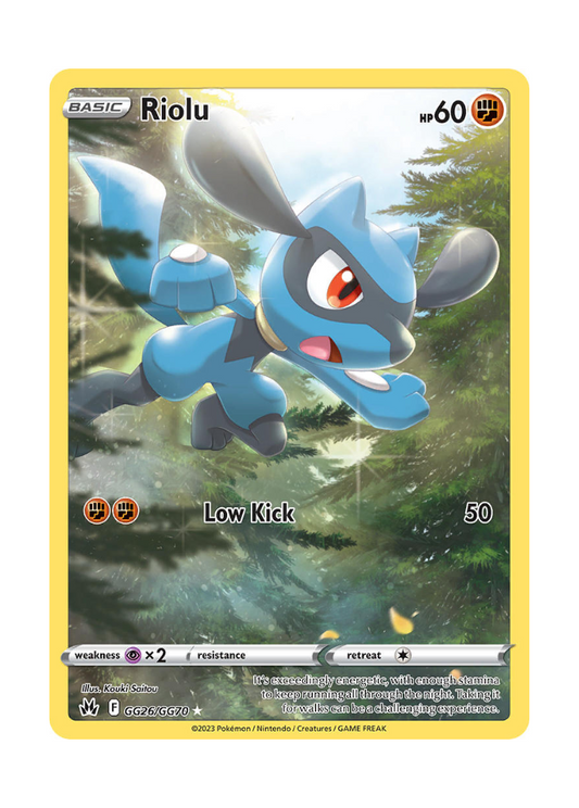 Crown Zenith: Riolu Galarian Gallery - GG26/GG70