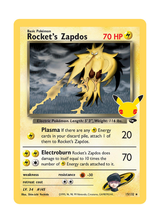 Celebrations: Rocket's Zapdos Classic Collection - 15/132