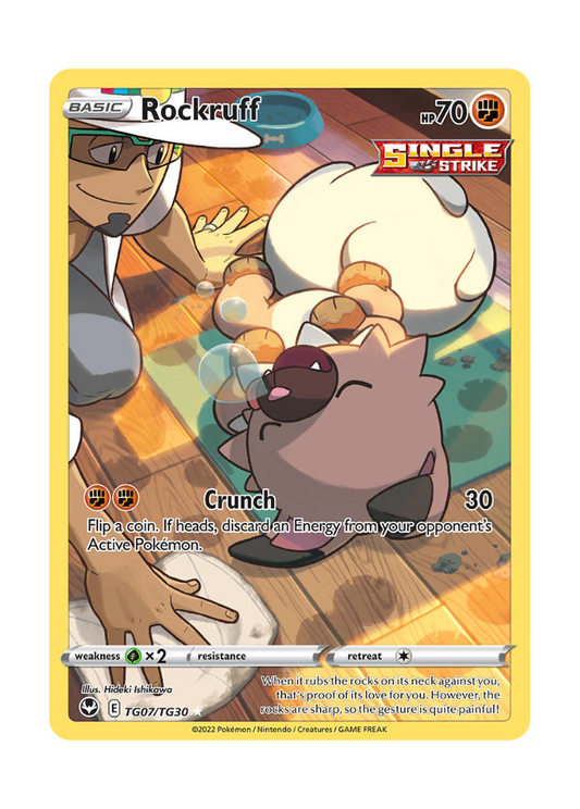 Silver Tempest: Rockruff Trainer Gallery - TG07/TG30