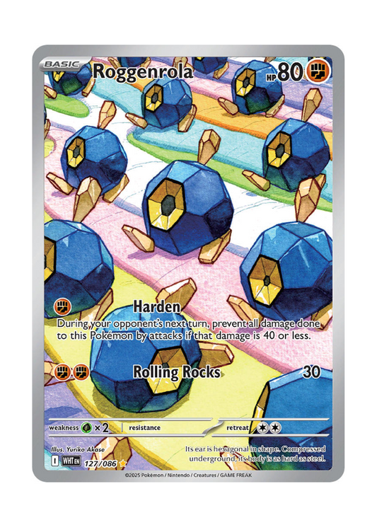 White Flare: Roggenrola Illustration Rare - 127/086