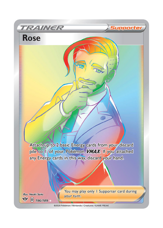 Darkness Ablaze: Rose Rainbow Rare - 196/189