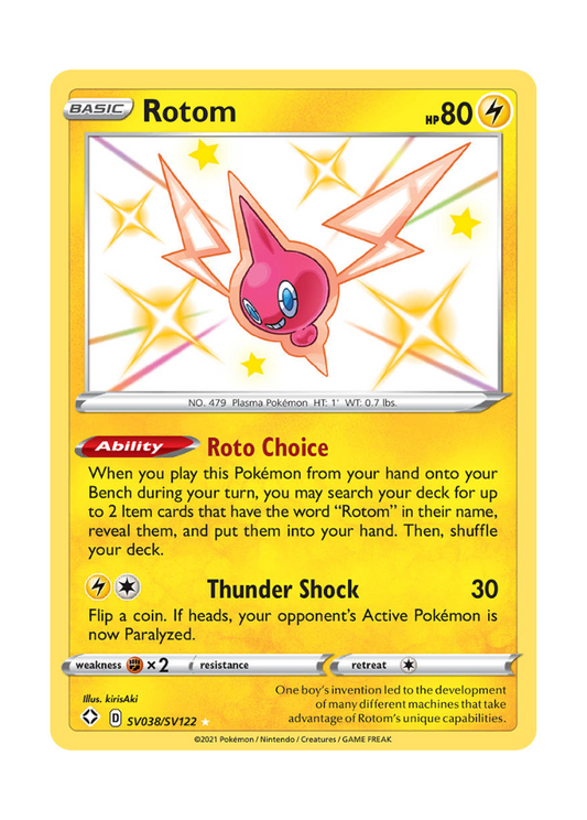 Shining Fates: Rotom Shiny Rare - SV038/SV122