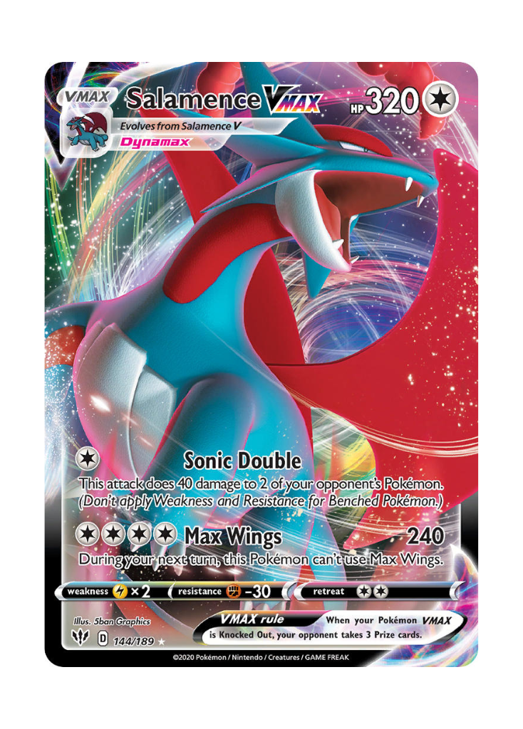 Darkness Ablaze: Salamence VMAX Full Art - 144/189