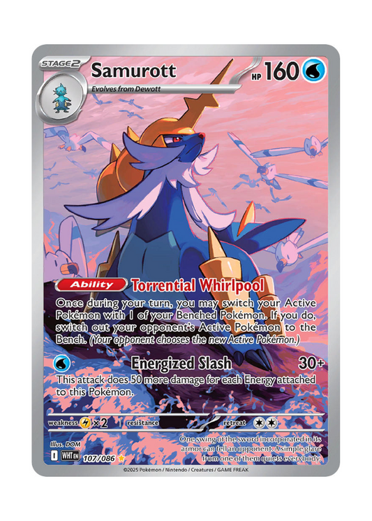 White Flare: Samurott Illustration Rare - 107/086