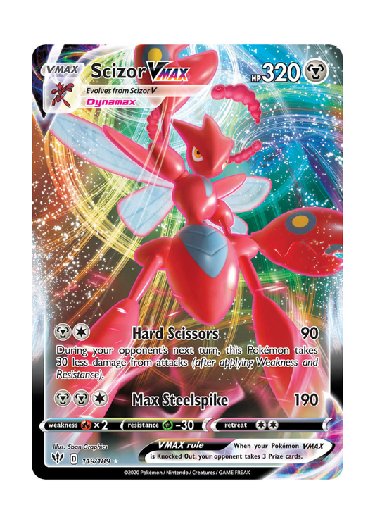 Darkness Ablaze: Scizor VMAX Full Art - 119/189