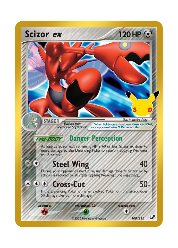 30th Celebration: Scizor ex Classic Collection - 108/115