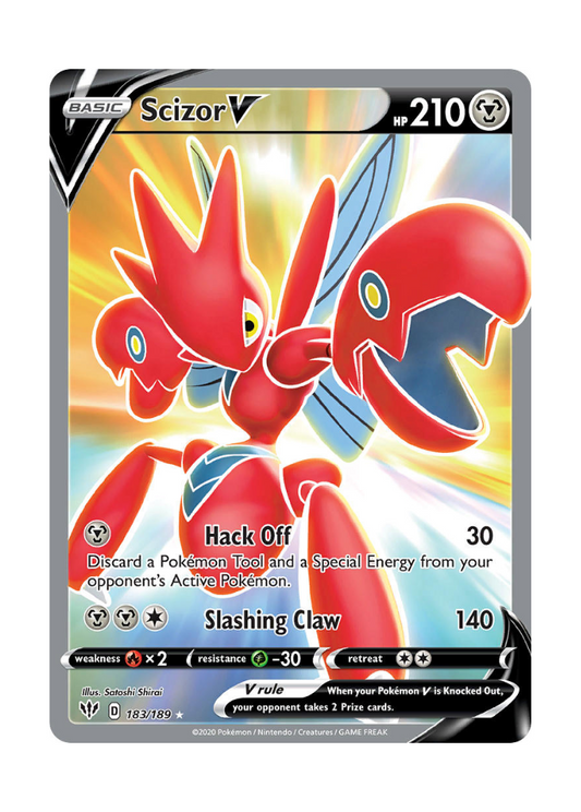 Darkness Ablaze: Scizor V Full Art - 183/189