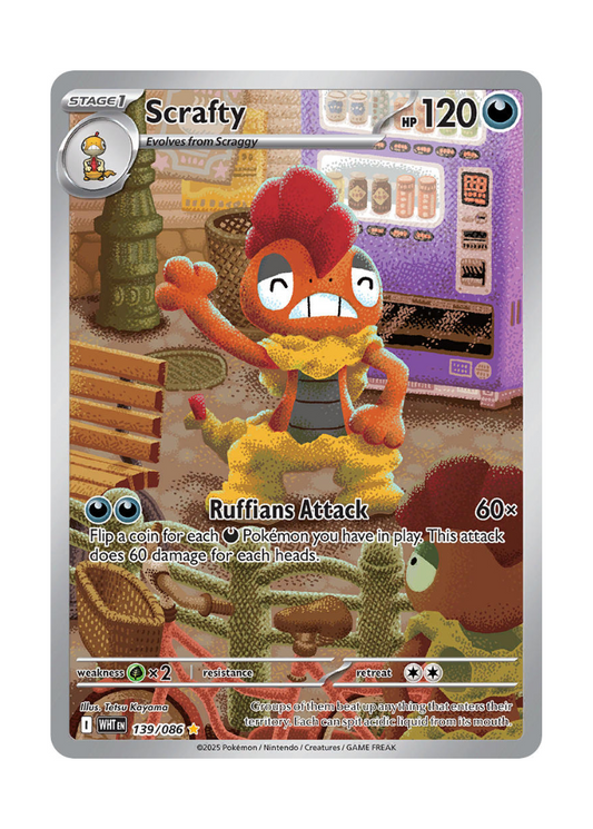 White Flare: Scrafty Illustration Rare - 139/086