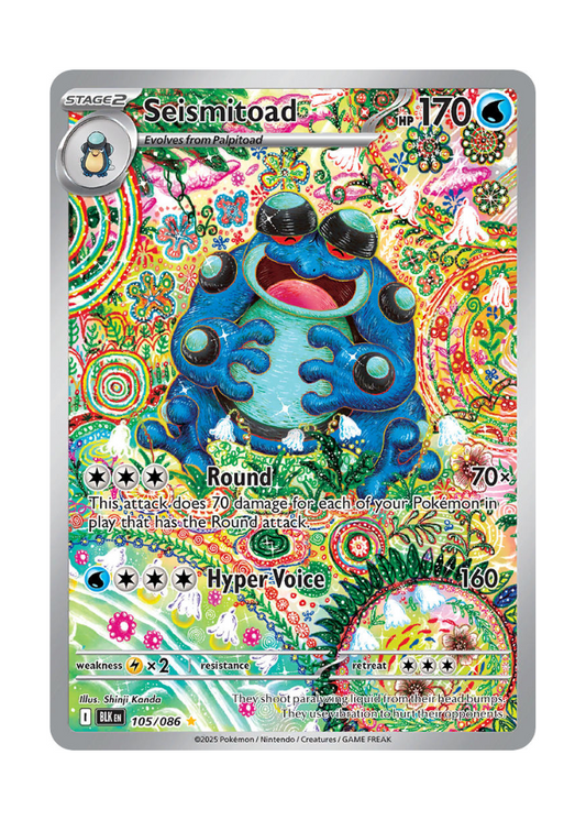Black Bolt: Seismitoad Illustration Rare - 105/086