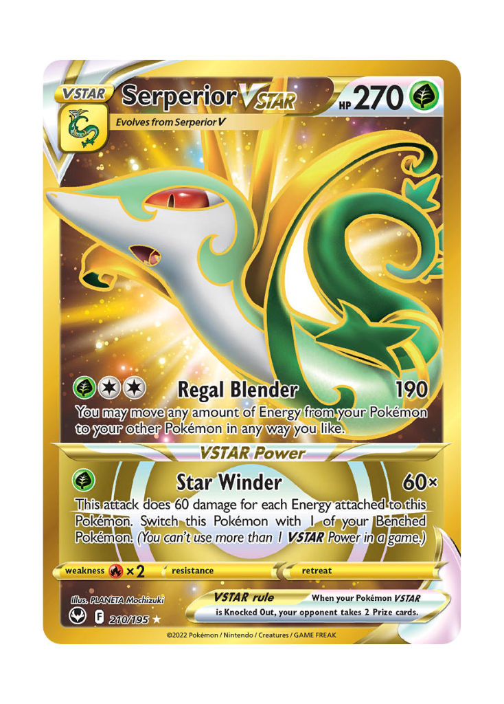Silver Tempest: Serperior VSTAR Secret Rare - 210/195