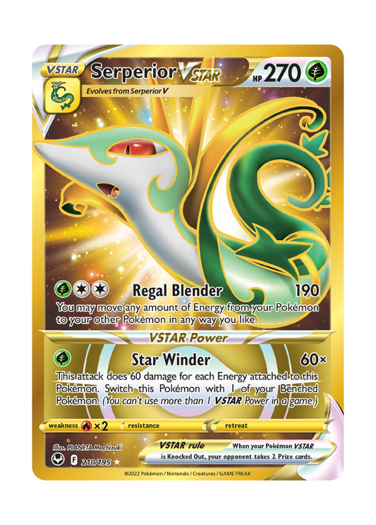 Silver Tempest: Serperior VSTAR Secret Rare - 210/195