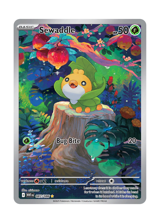 White Flare: Sewaddle Illustration Rare - 087/086