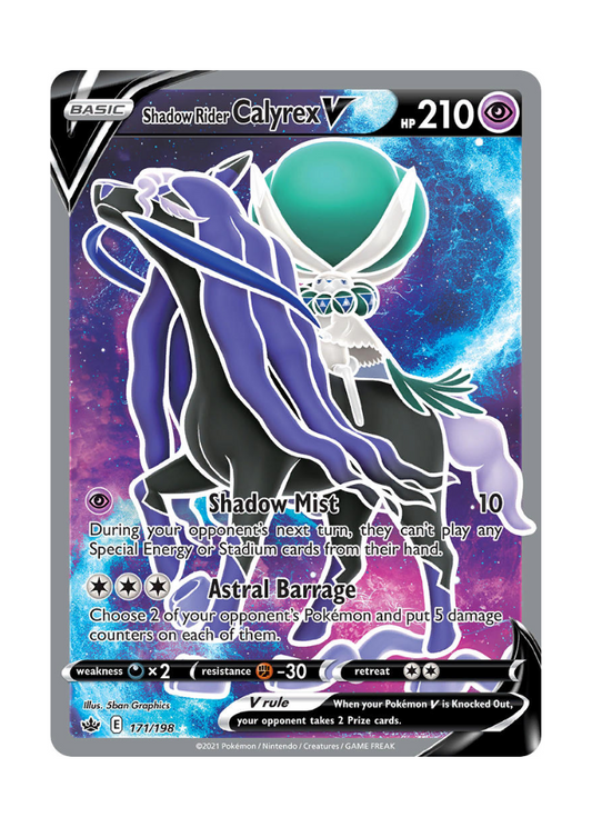 Chilling Reign: Shadow Rider Calyrex V Full Art - 171/198
