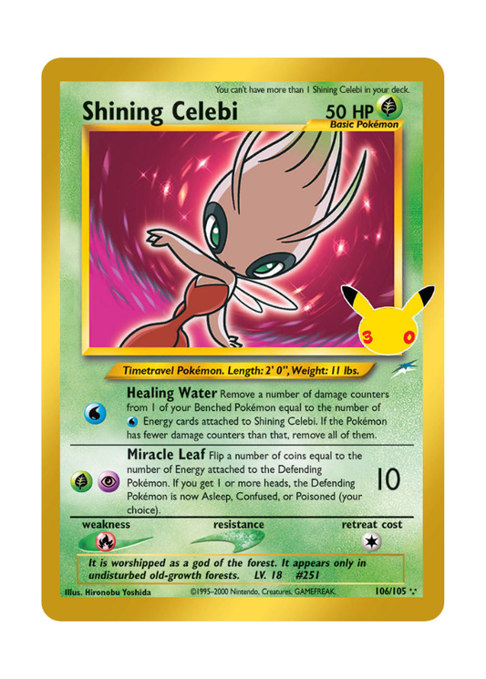 30th Celebration: Shining Celebi Classic Collection - 106/105