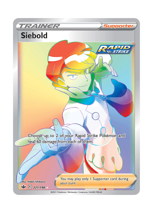 Chilling Reign: Siebold Rainbow Rare - 221/198