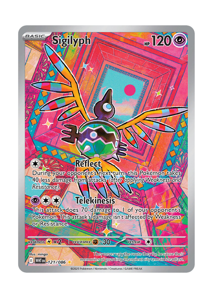 White Flare: Sigilyph Illustration Rare - 121/086