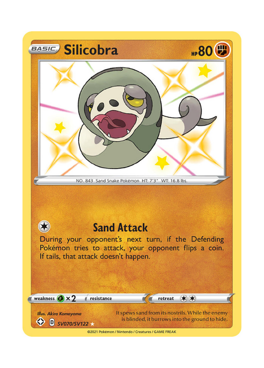 Shining Fates: Silicobra Shiny Rare - SV070/SV122