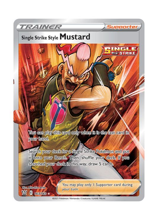 Battle Styles: Single Strike Style Mustard Full Art - 163/163