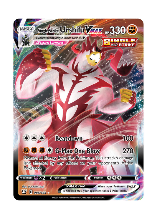 Battle Styles: Single Strike Urshifu VMAX Full Art - 086/163
