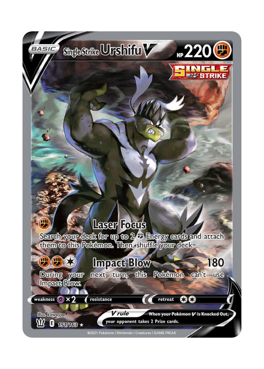 Battle Styles: Single Strike Urshifu V Alternate Full Art - 151/163