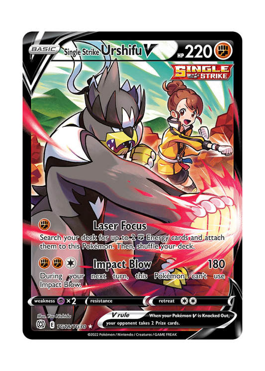Brilliant Stars: Single Strike Urshifu V Trainer Gallery - TG18/TG30