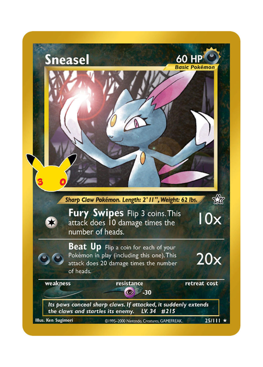30th Celebration: Sneasel Classic Collection - 25/111