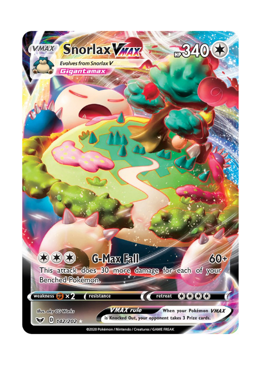 Sword & Shield: Snorlax VMAX Full Art - 142/202