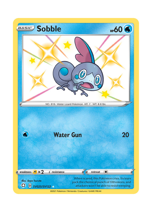 Shining Fates: Sobble Shiny Rare - SV025/SV122