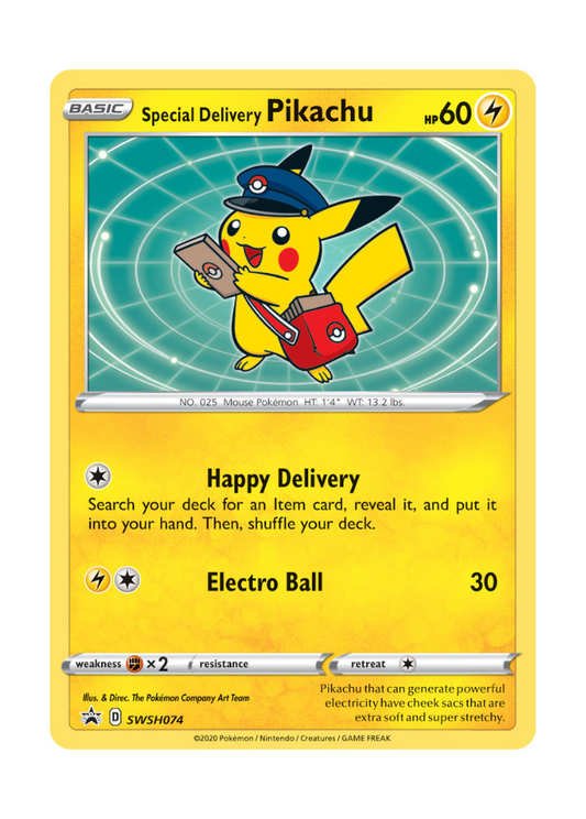 Sword & Shield Promos: Special Delivery Pikachu - SWSH074