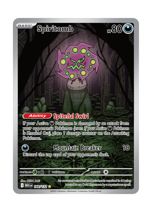 Mega Evolution: Spiritomb Illustration Rare - 148/132