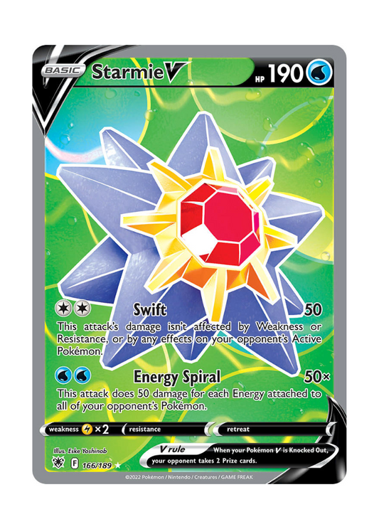Astral Radiance: Starmie V Full Art - 166/189