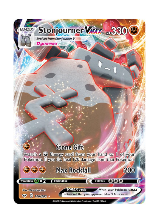 Sword & Shield: Stonjourner VMAX Full Art - 116/202