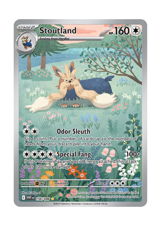 White Flare: Stoutland Illustration Rare - 156/086