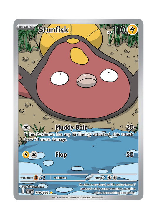 White Flare: Stunfisk Illustration Rare - 118/086