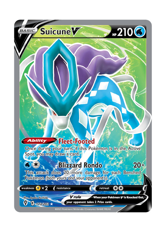 Evolving Skies: Suicune V Full Art - 173/203