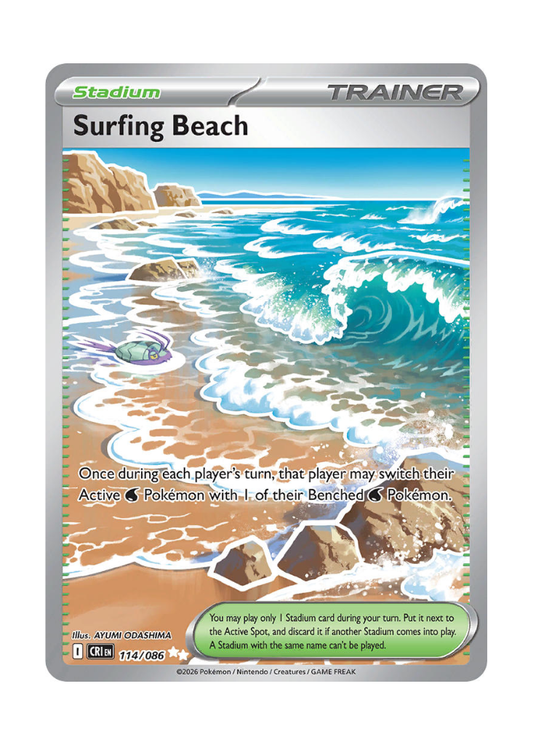 Chaos Rising: Surfing Beach Full Art - 114/086