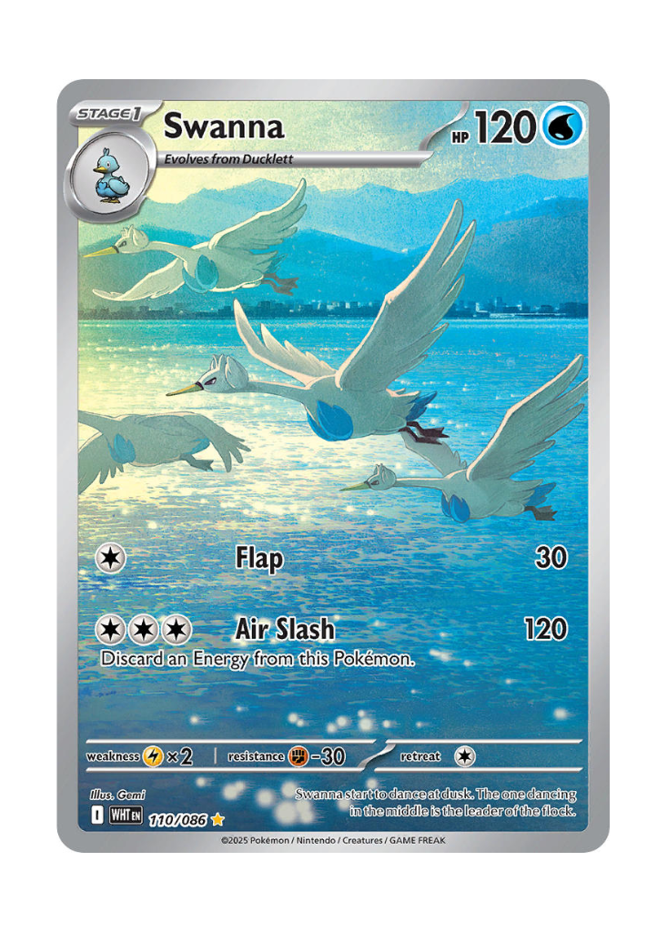White Flare: Swanna Illustration Rare - 110/086