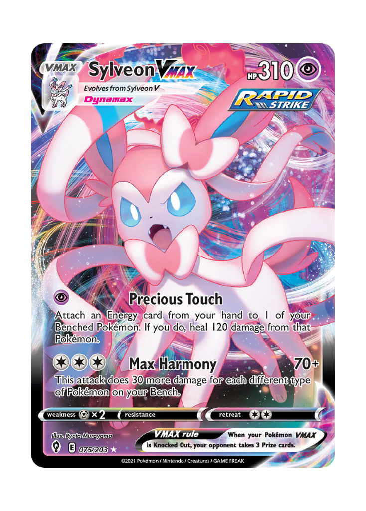 Evolving Skies: Sylveon VMAX Full Art - 075/203