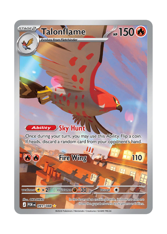 Perfect Order: Talonflame Illustration Rare - 091/088