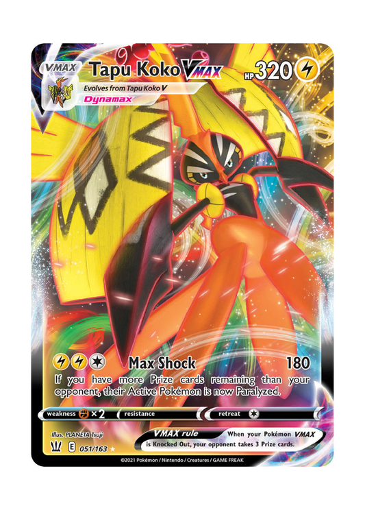 Battle Styles: Tapu Koko VMAX Full Art - 051/163
