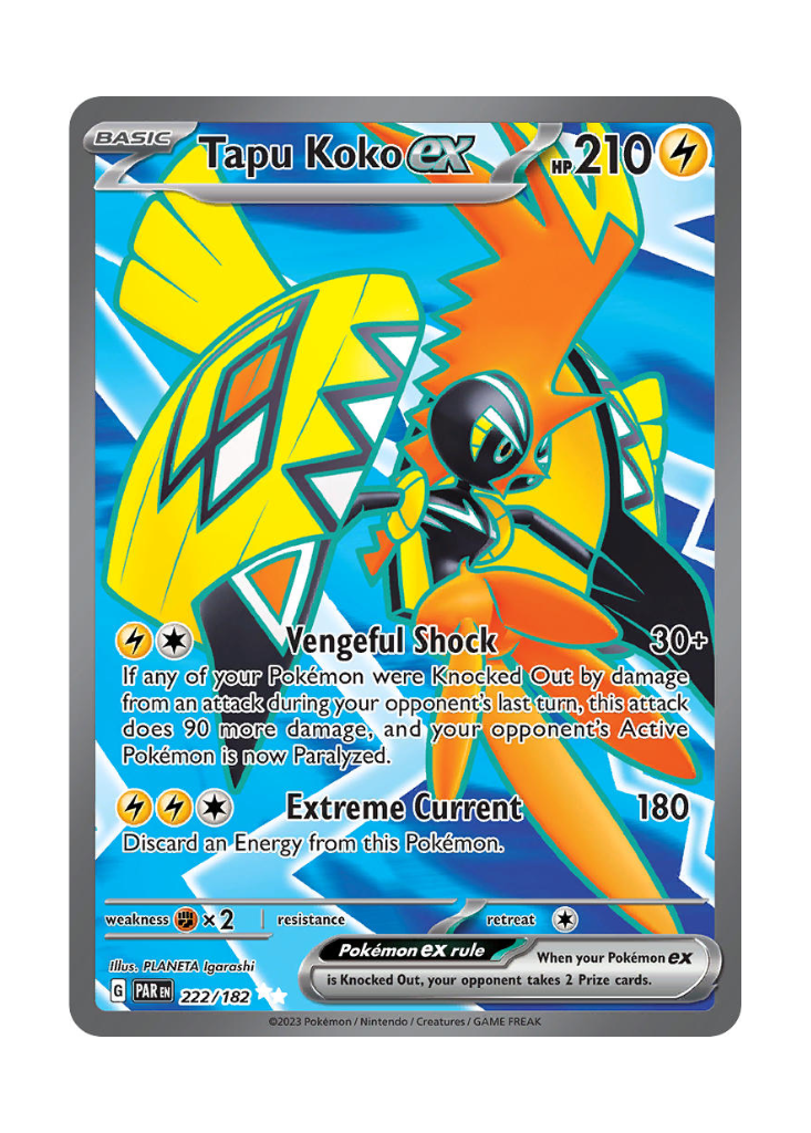 Paradox Rift: Tapu Koko ex Full Art - 222/182
