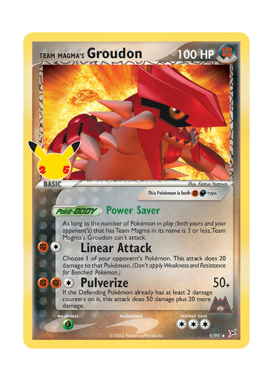Celebrations: Team Magma's Groudon Classic Collection - 9/95