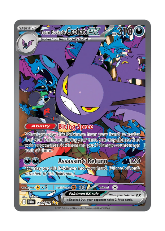 Destined Rivals: Team Rocket's Crobat ex Special Illustration Rare - 234/182