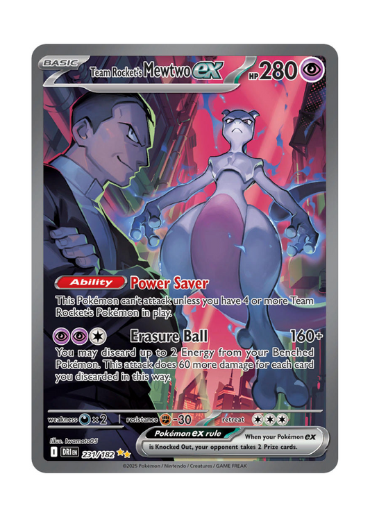 Destined Rivals: Team Rocket's Mewtwo ex Special Illustration Rare - 231/182