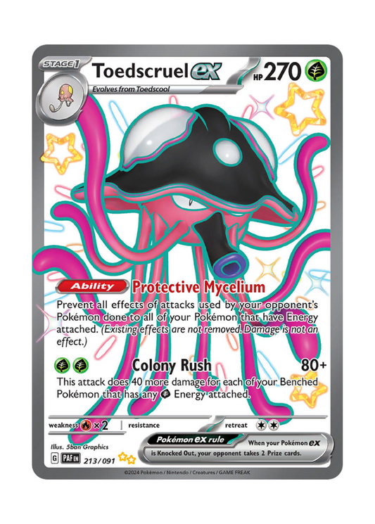 Paldean Fates: Toedscruel ex Shiny Full Art - 213/091