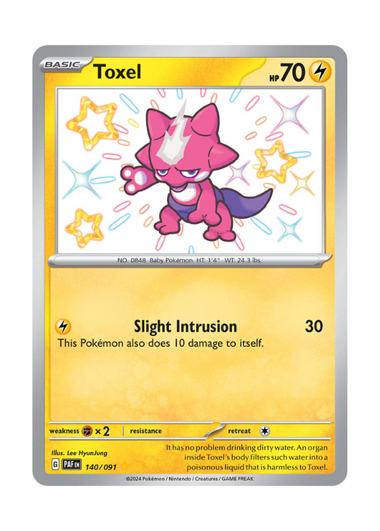 Paldean Fates: Toxel Shiny Rare - 140/091