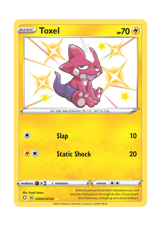 Shining Fates: Toxel Shiny Rare - SV041/SV122