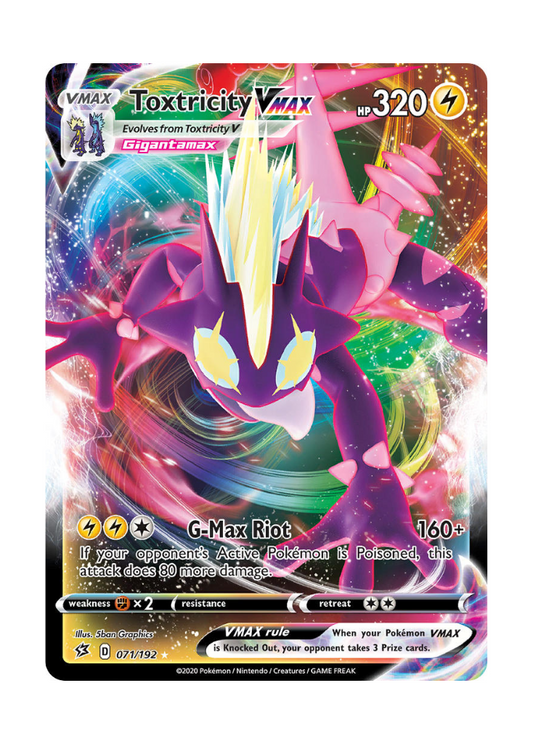 Rebel Clash: Toxtricity VMAX Full Art - 071/192